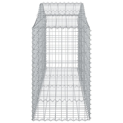 Cesti Gabbioni ad Arco 9 pz 200x50x80/100 cm Ferro Zincato - homemem39