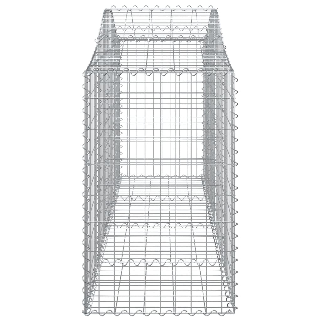 Cesti Gabbioni ad Arco 12 pz 200x50x80/100 cm Ferro Zincato - homemem39