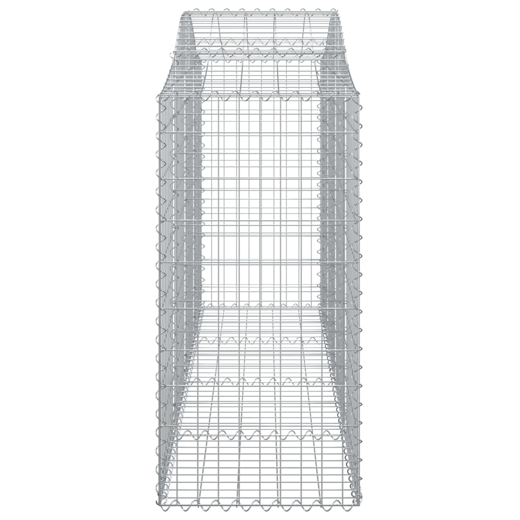 Cesti Gabbioni ad Arco 4 pz 200x50x100/120 cm Ferro Zincato - homemem39