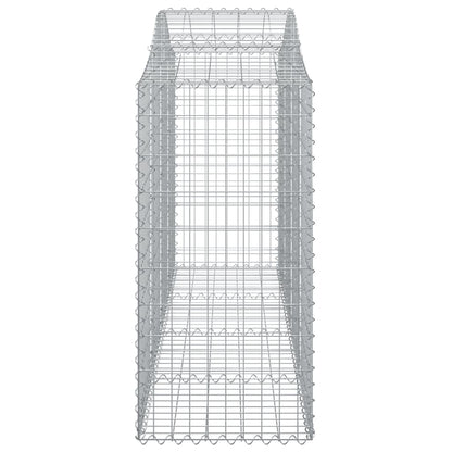 Cesti Gabbioni ad Arco 6 pz 200x50x120/140 cm Ferro Zincato - homemem39