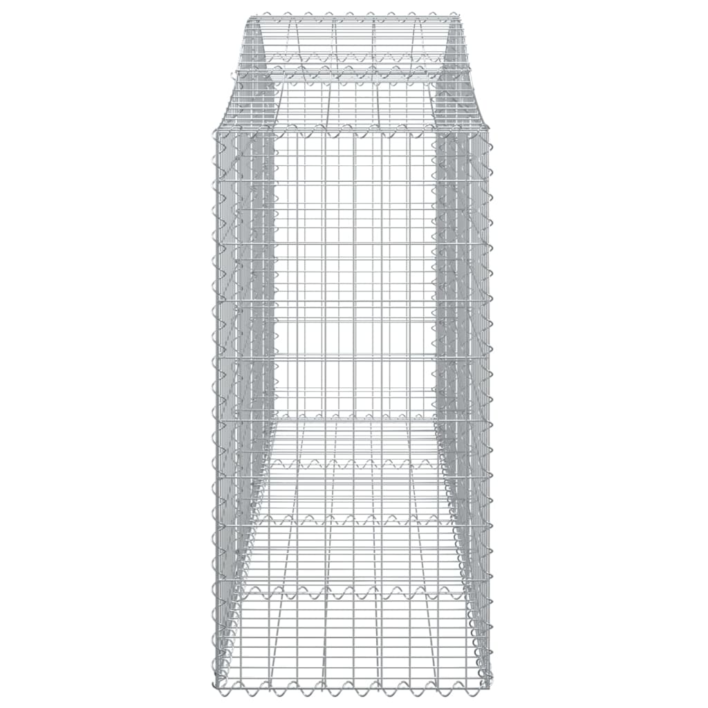 Cesti Gabbioni ad Arco 8 pz 200x50x120/140 cm Ferro Zincato - homemem39