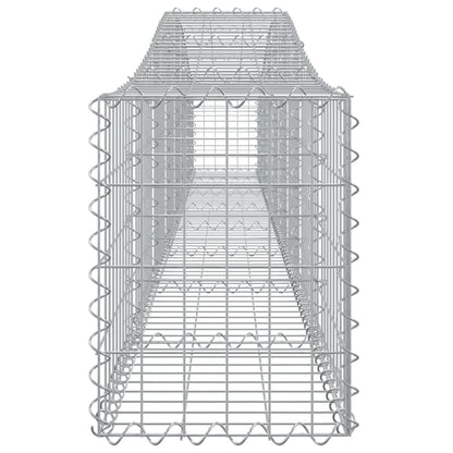 Cesti Gabbioni ad Arco 2 pz 400x30x40/60 cm Ferro Zincato - homemem39