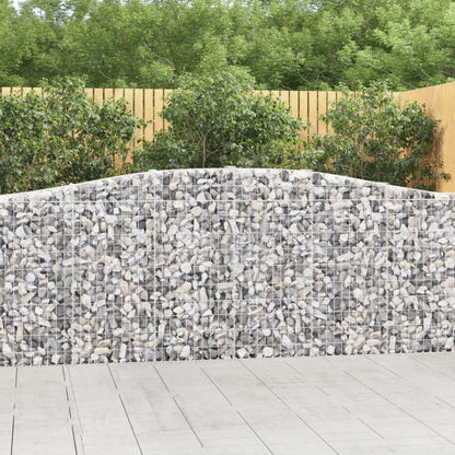 Cesti Gabbioni ad Arco 6 pz 400x30x100/120 cm Ferro Zincato - homemem39