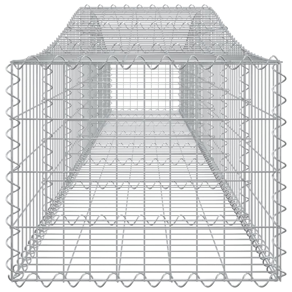 Cesti Gabbioni ad Arco 15 pz 400x50x40/60 cm Ferro Zincato - homemem39