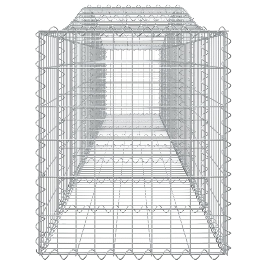 Cesti Gabbioni ad Arco 2 pz 400x50x60/80 cm Ferro Zincato - homemem39