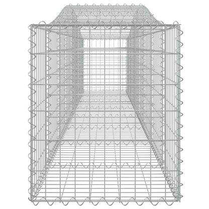 Cesti Gabbioni ad Arco 2 pz 400x50x60/80 cm Ferro Zincato - homemem39