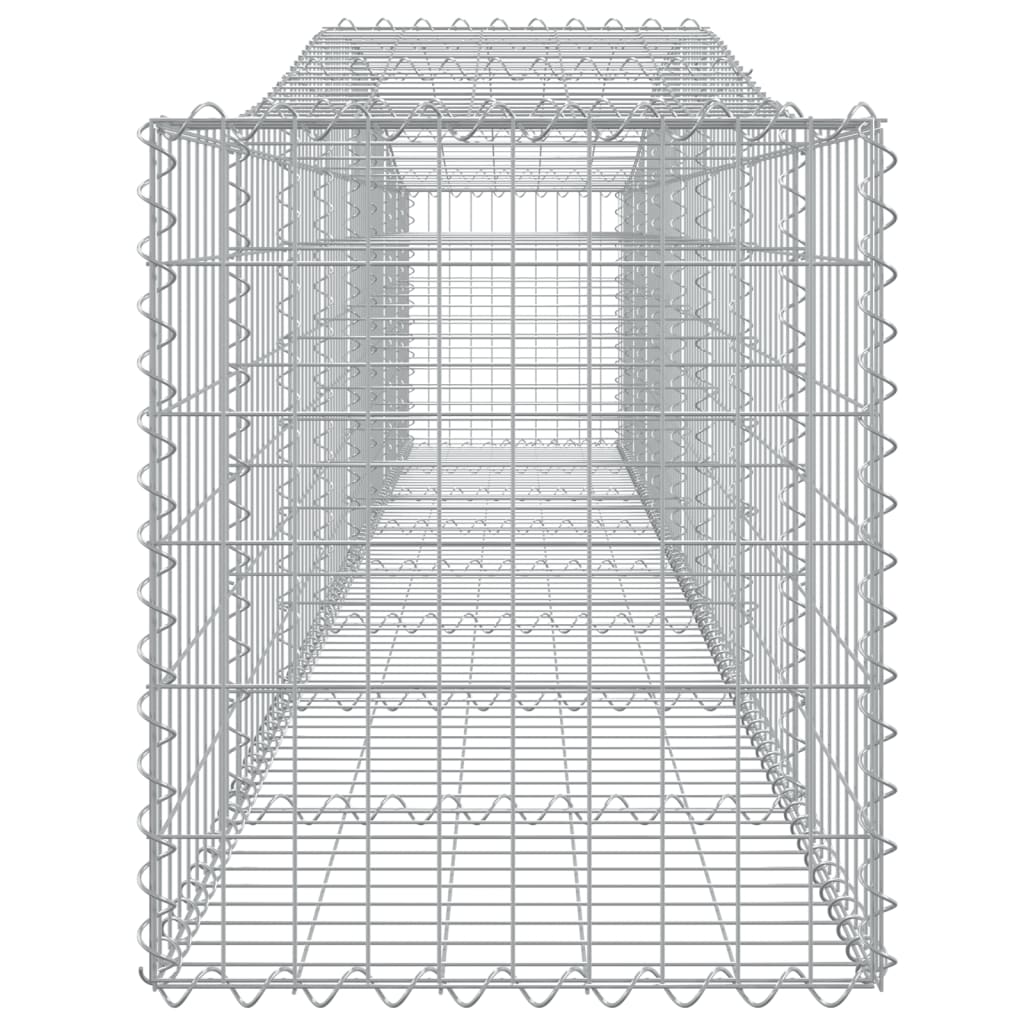 Cesti Gabbioni ad Arco 3 pz 400x50x60/80 cm Ferro Zincato - homemem39