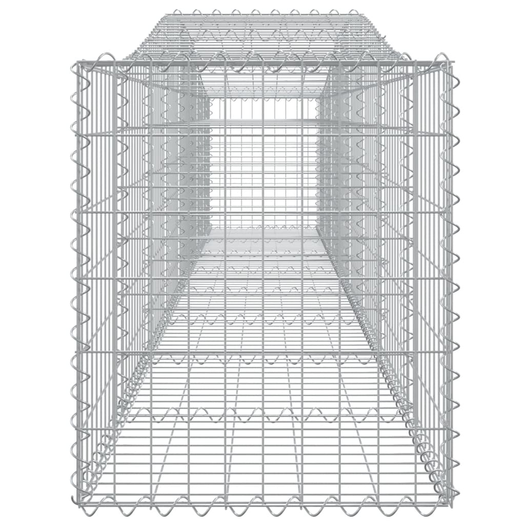 Cesti Gabbioni ad Arco 4 pz 400x50x60/80 cm Ferro Zincato - homemem39