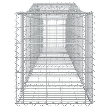 Cesti Gabbioni ad Arco 4 pz 400x50x60/80 cm Ferro Zincato - homemem39