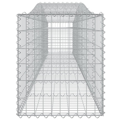 Cesti Gabbioni ad Arco 5 pz 400x50x60/80 cm Ferro Zincato - homemem39