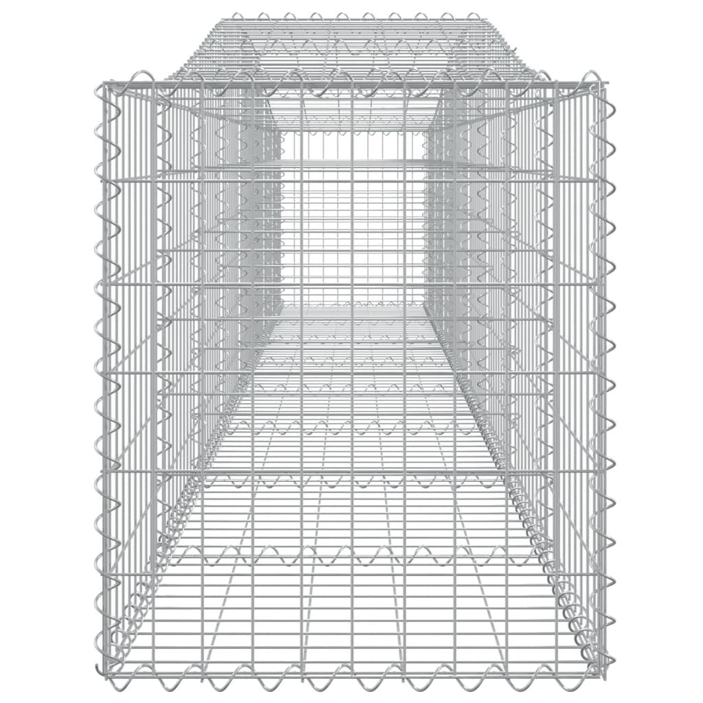 Cesti Gabbioni ad Arco 8 pz 400x50x60/80 cm Ferro Zincato - homemem39