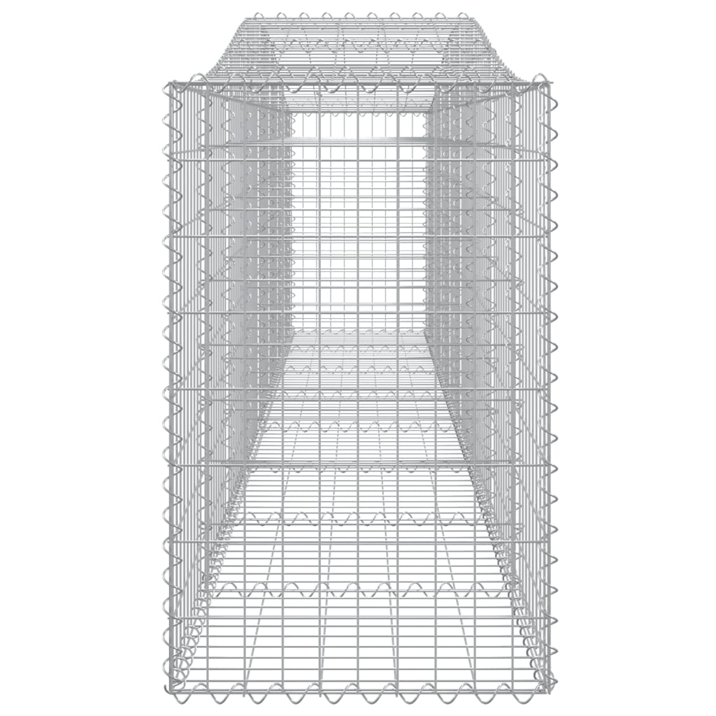 Cesti Gabbioni ad Arco 2 pz 400x50x80/100 cm Ferro Zincato - homemem39