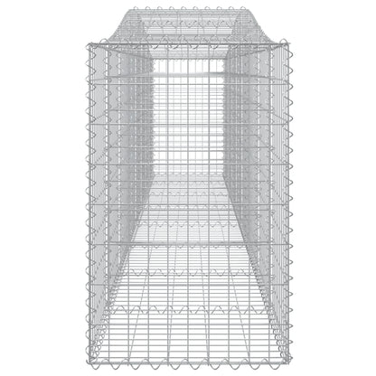 Cesti Gabbioni ad Arco 2 pz 400x50x80/100 cm Ferro Zincato - homemem39