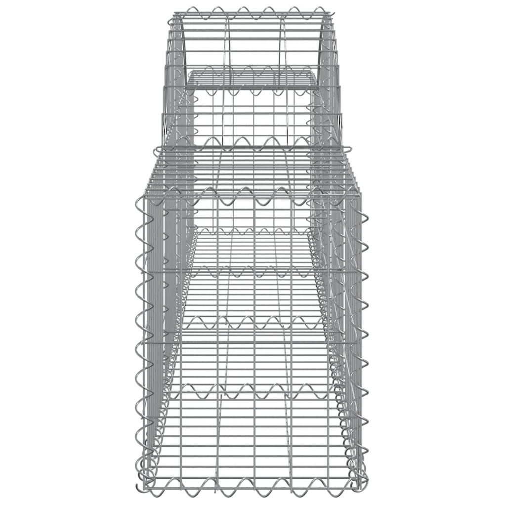 Cesti Gabbioni ad Arco 3 pz 200x30x40/60 cm Ferro Zincato - homemem39