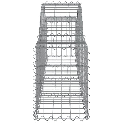 Cesti Gabbioni ad Arco 3 pz 200x30x40/60 cm Ferro Zincato - homemem39