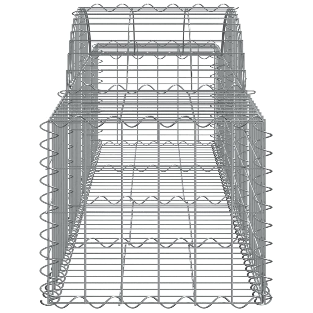 Cesti Gabbioni ad Arco 2 pz 200x50x40/60 cm Ferro Zincato - homemem39