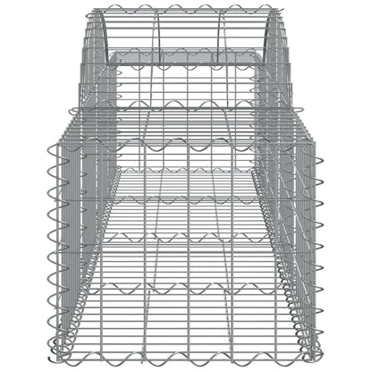 Cesti Gabbioni ad Arco 2 pz 200x50x40/60 cm Ferro Zincato - homemem39