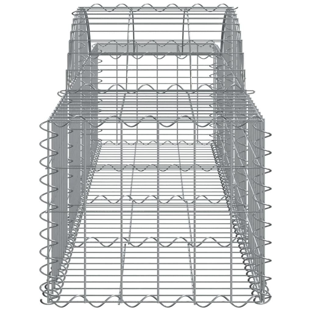 Cesti Gabbioni ad Arco 3 pz 200x50x40/60 cm Ferro Zincato - homemem39