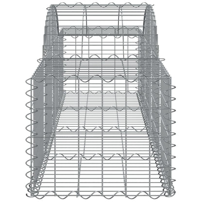 Cesti Gabbioni ad Arco 3 pz 200x50x40/60 cm Ferro Zincato - homemem39