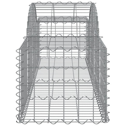 Cesti Gabbioni ad Arco 14 pz 200x50x40/60 cm Ferro Zincato - homemem39