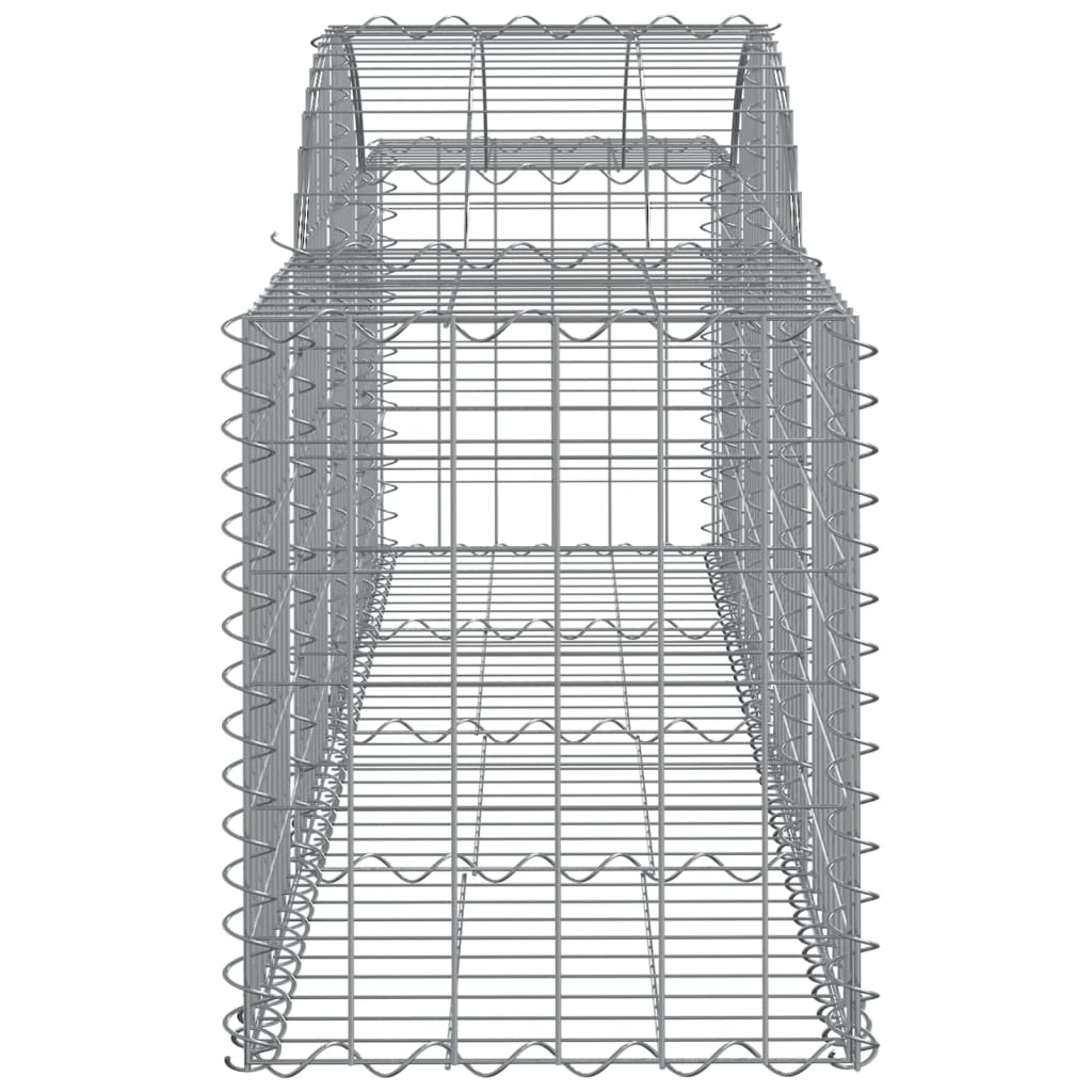 Cesti Gabbioni ad Arco 2 pz 200x50x60/80 cm Ferro Zincato - homemem39