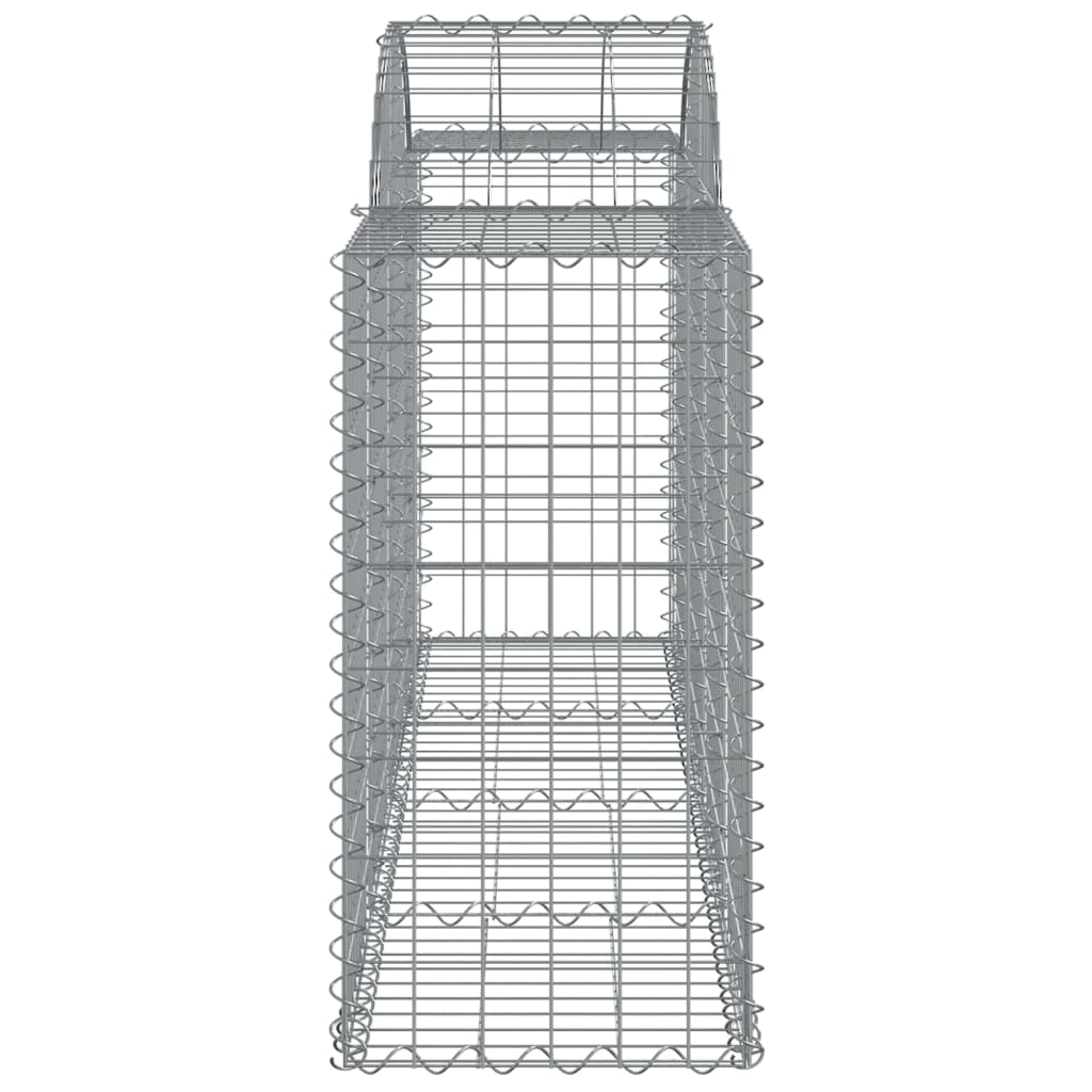 Cesti Gabbioni ad Arco 2 pz 200x50x80/100 cm Ferro Zincato - homemem39