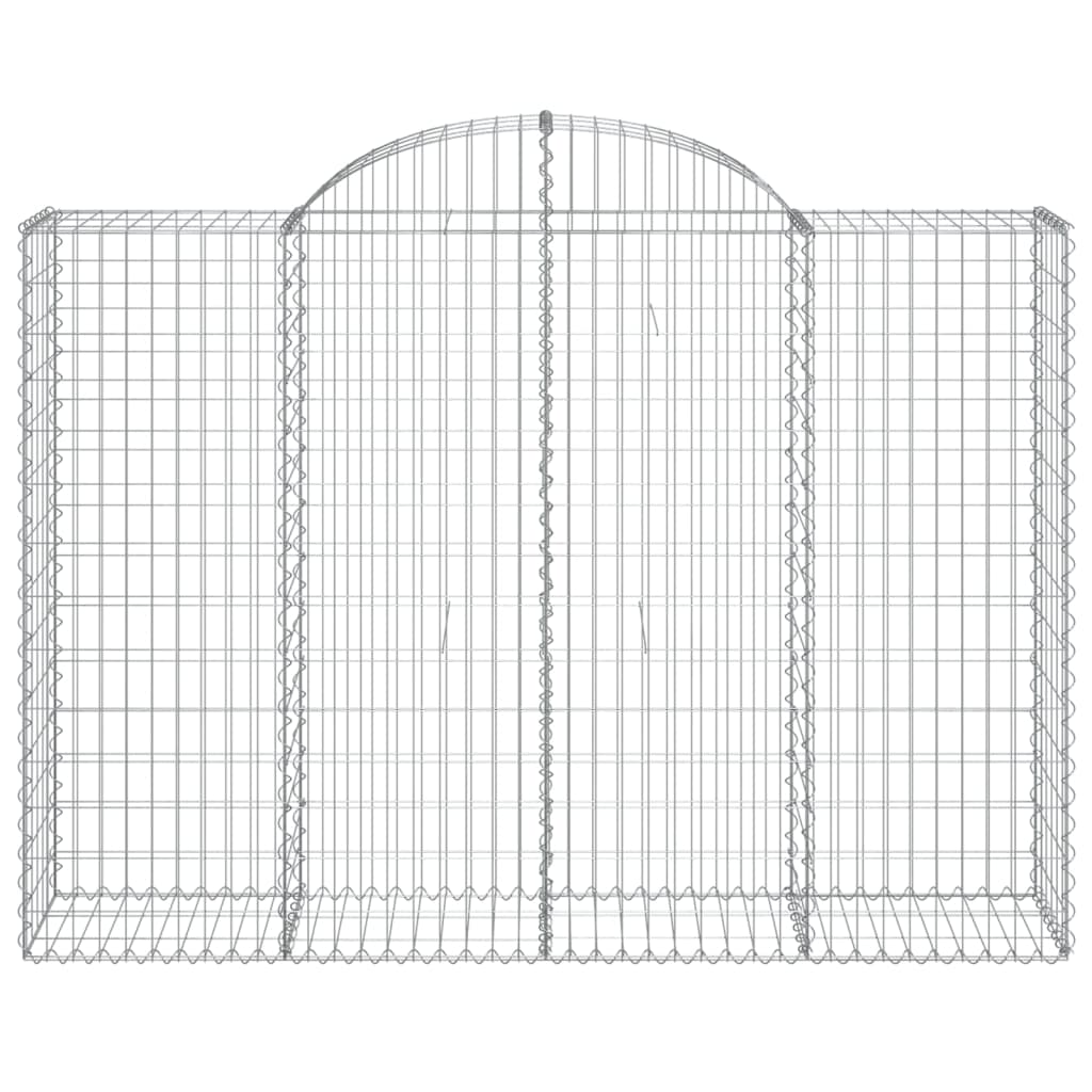 Cesti Gabbioni ad Arco 3 pz 200x50x140/160 cm Ferro Zincato - homemem39