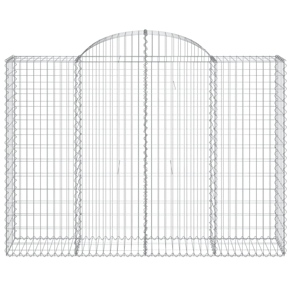 Cesti Gabbioni ad Arco 4 pz 200x50x140/160 cm Ferro Zincato - homemem39