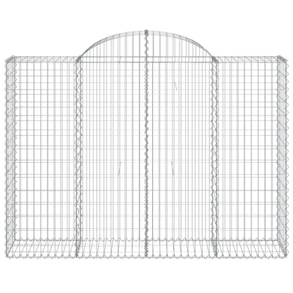 Cesti Gabbioni ad Arco 13 pz 200x50x140/160 cm Ferro Zincato - homemem39