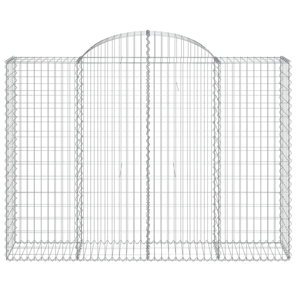 Cesti Gabbioni ad Arco 25 pz 200x50x140/160 cm Ferro Zincato - homemem39