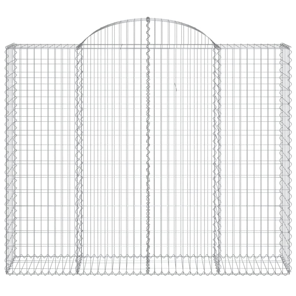 Cesti Gabbioni ad Arco 2 pz 200x50x160/180 cm Ferro Zincato - homemem39