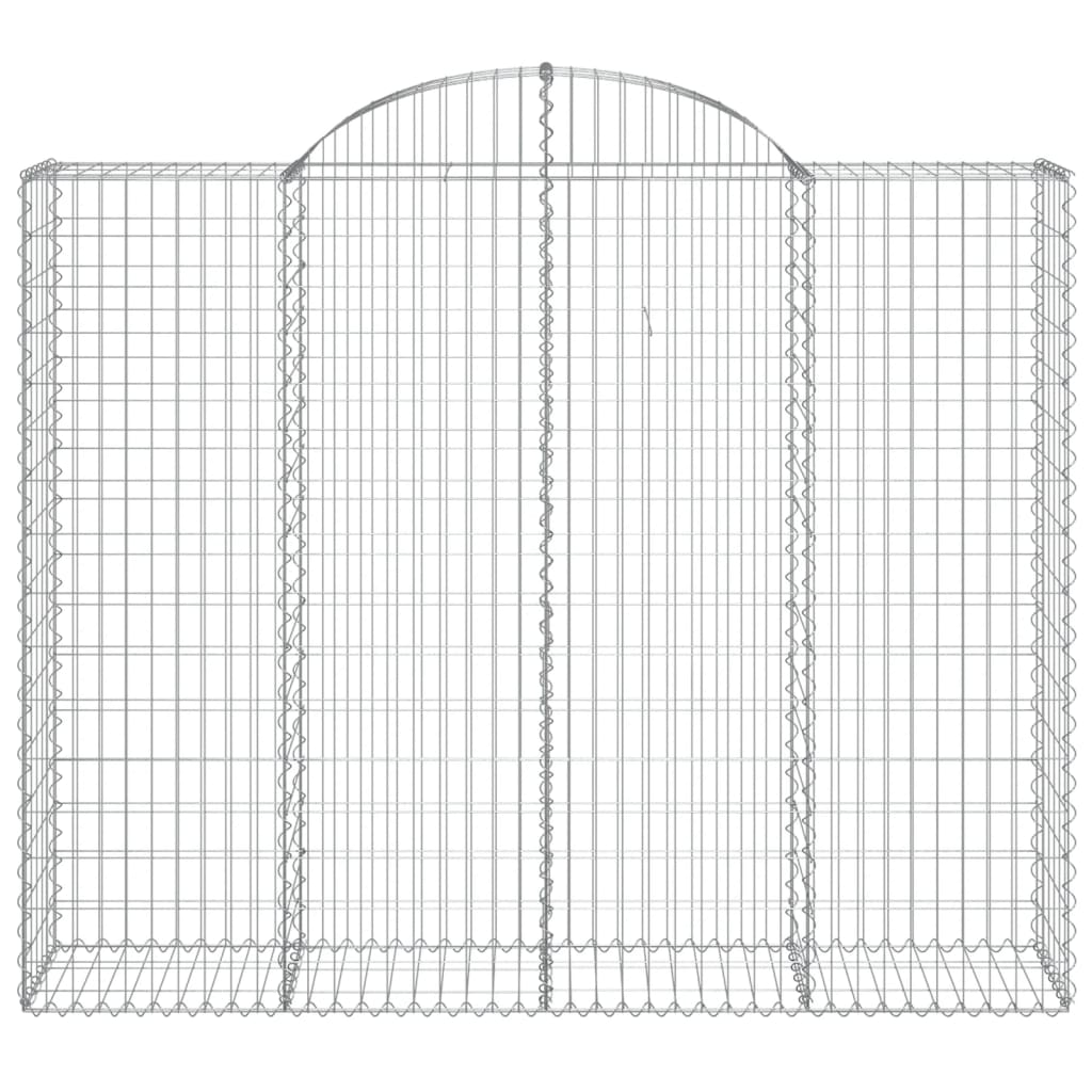 Cesti Gabbioni ad Arco 6 pz 200x50x160/180 cm Ferro Zincato - homemem39