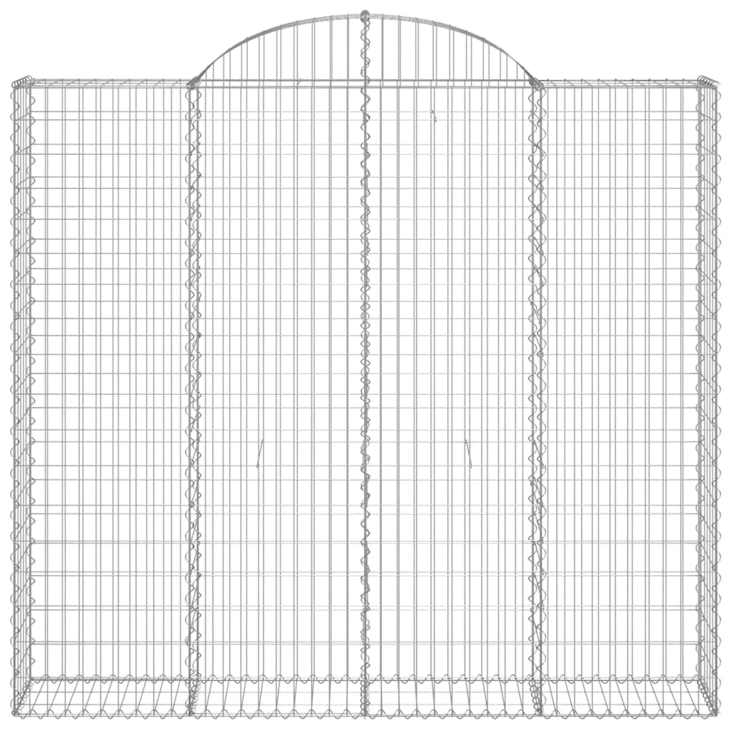 Cesti Gabbioni ad Arco 4 pz 200x50x180/200 cm Ferro Zincato - homemem39