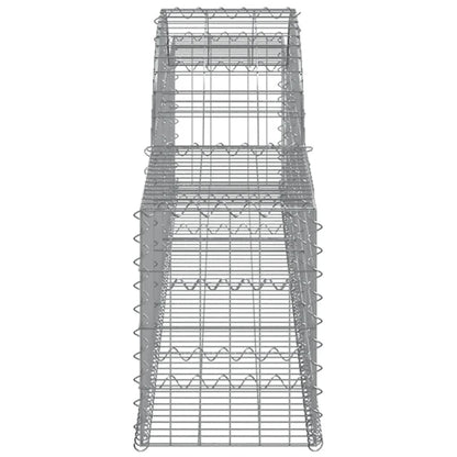 Cesti Gabbioni ad Arco 2 pz 300x30x40/60 cm Ferro Zincato - homemem39