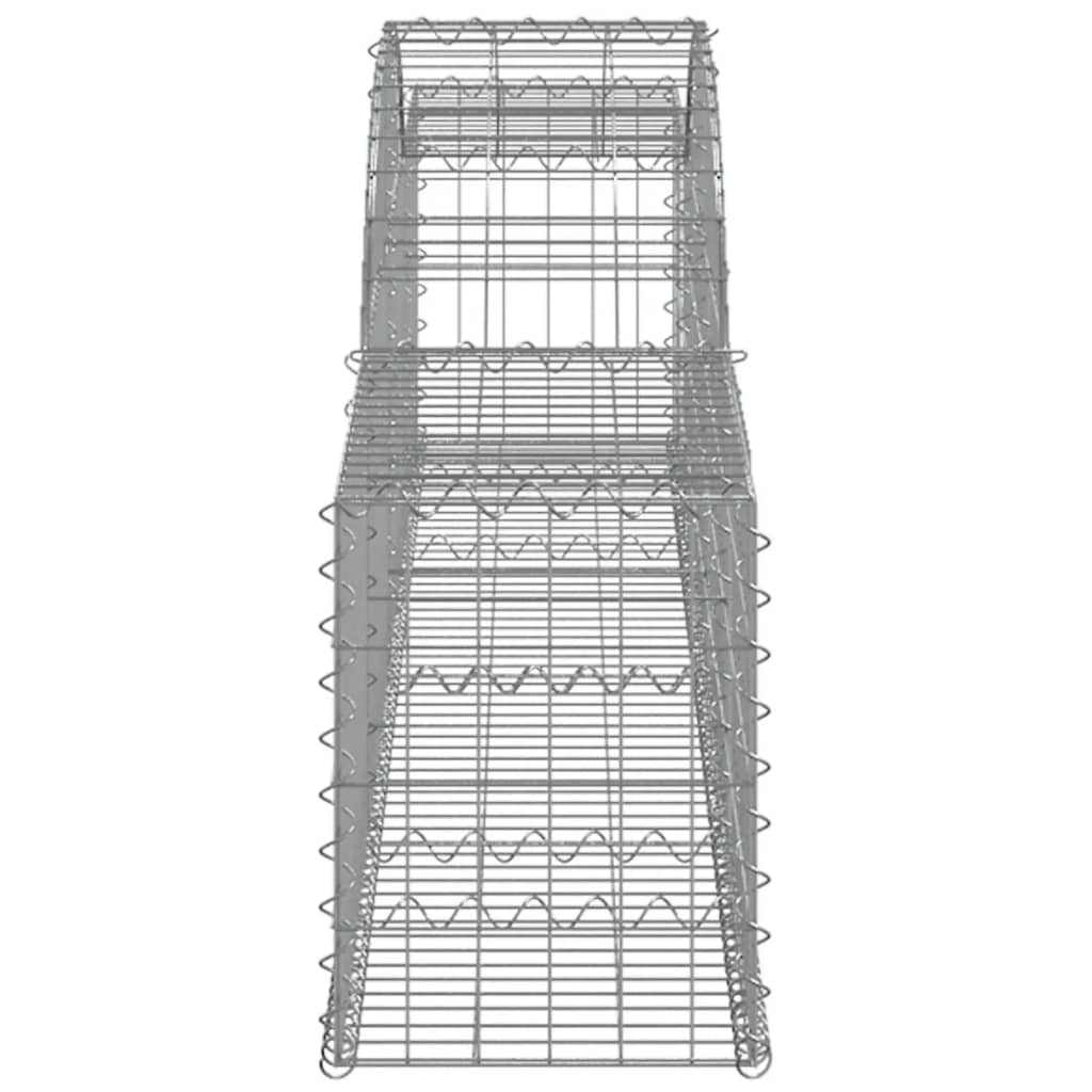 Cesti Gabbioni ad Arco 4 pz 300x30x40/60 cm Ferro Zincato - homemem39