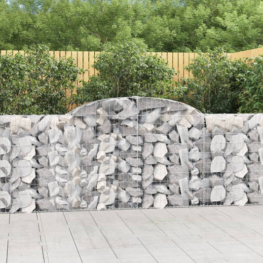 Cesti Gabbioni ad Arco 2 pz 300x30x100/120 cm Ferro Zincato - homemem39