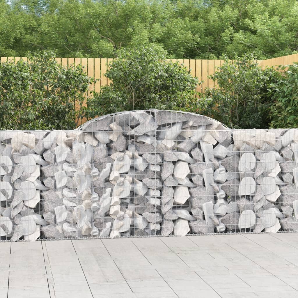 Cesti Gabbioni ad Arco 20 pz 300x30x100/120 cm Ferro Zincato - homemem39