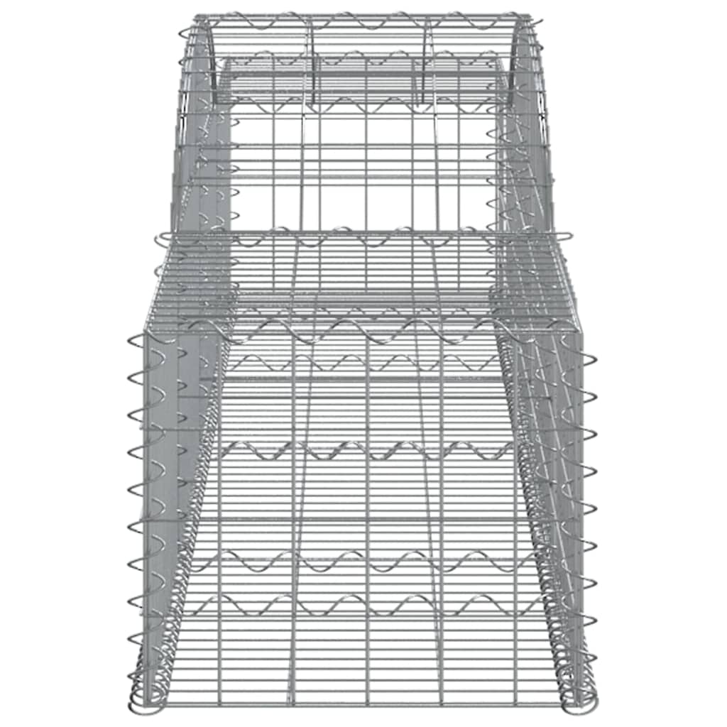 Cesti Gabbioni ad Arco 2 pz 300x50x40/60 cm Ferro Zincato - homemem39