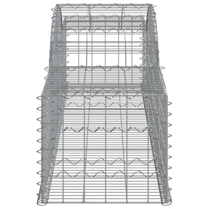 Cesti Gabbioni ad Arco 2 pz 300x50x40/60 cm Ferro Zincato - homemem39