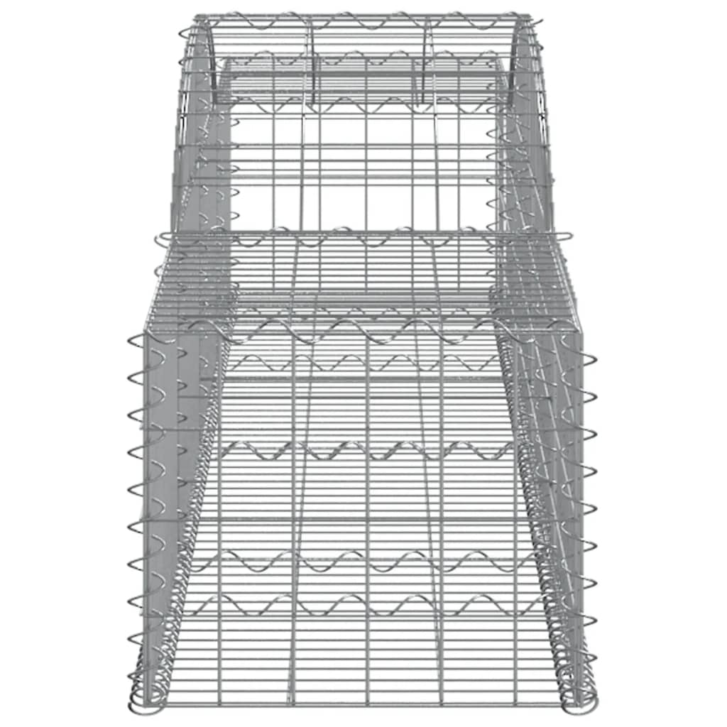 Cesti Gabbioni ad Arco 7 pz 300x50x40/60 cm Ferro Zincato - homemem39