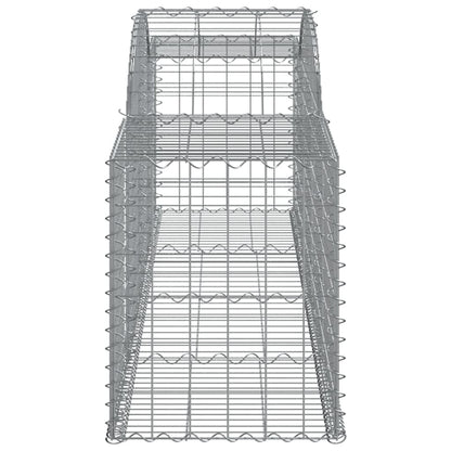 Cesti Gabbioni ad Arco 3 pz 300x50x60/80 cm Ferro Zincato - homemem39