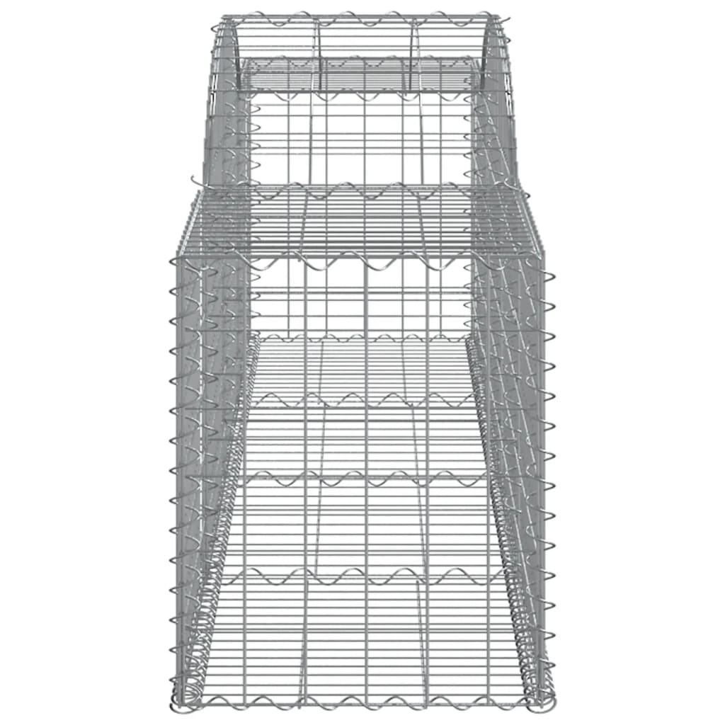 Cesti Gabbioni ad Arco 6 pz 300x50x60/80 cm Ferro Zincato - homemem39