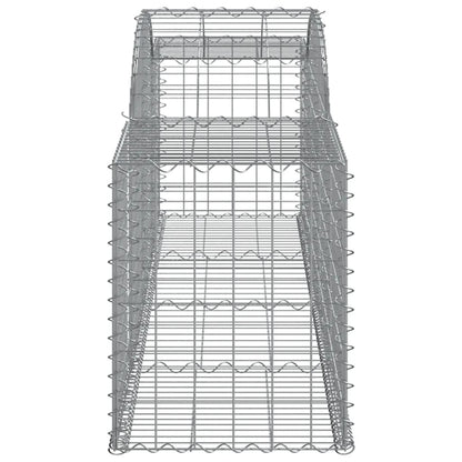 Cesti Gabbioni ad Arco 6 pz 300x50x60/80 cm Ferro Zincato - homemem39