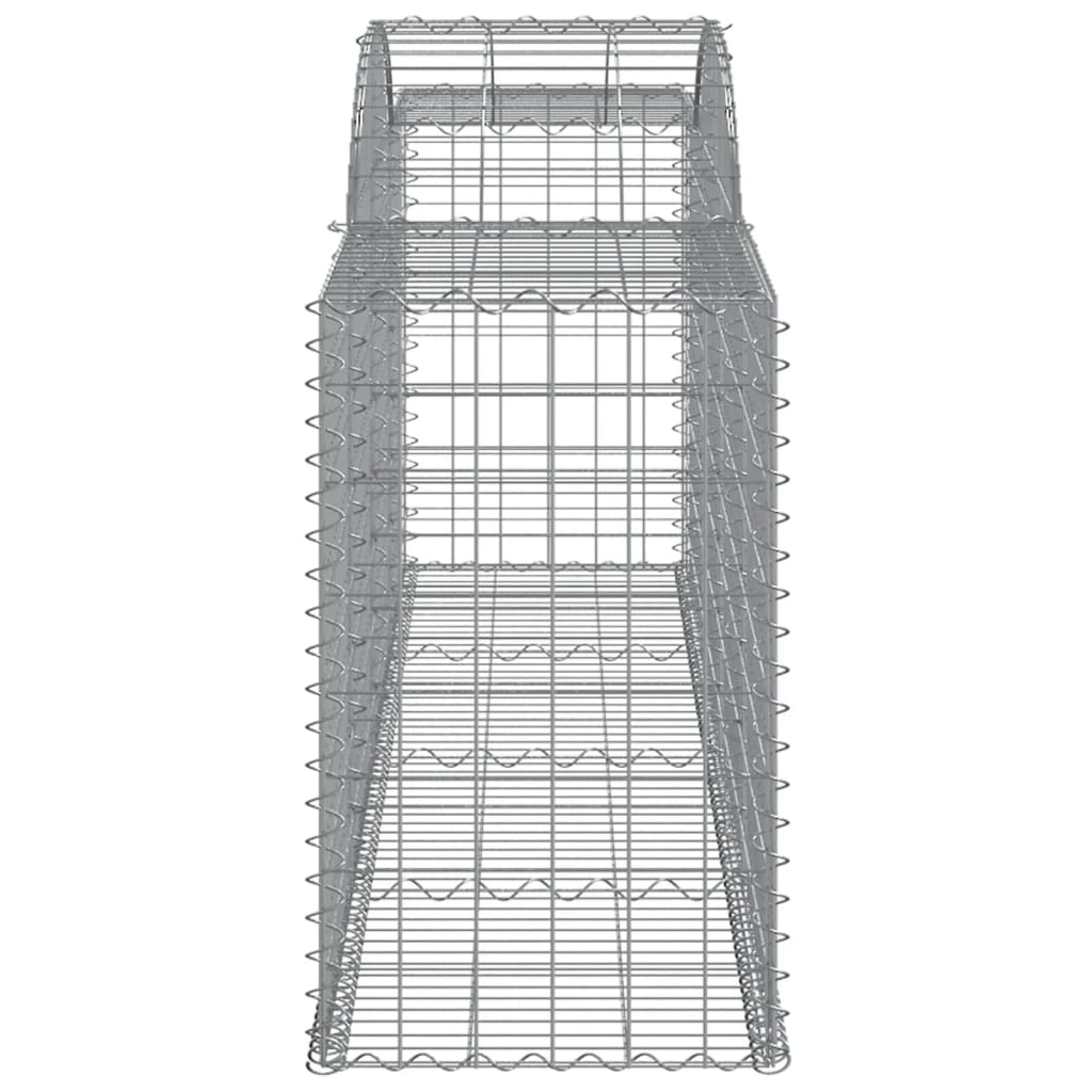 Cesti Gabbioni ad Arco 6 pz 300x50x80/100 cm Ferro Zincato - homemem39