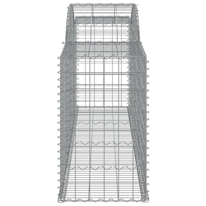 Cesti Gabbioni ad Arco 7 pz 300x50x80/100 cm Ferro Zincato - homemem39