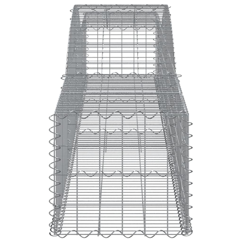 Cesti Gabbioni ad Arco 2 pz 400x50x40/60 cm Ferro Zincato - homemem39