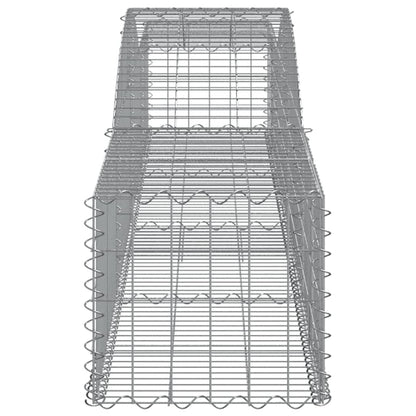 Cesti Gabbioni ad Arco 4 pz 400x50x40/60 cm Ferro Zincato - homemem39