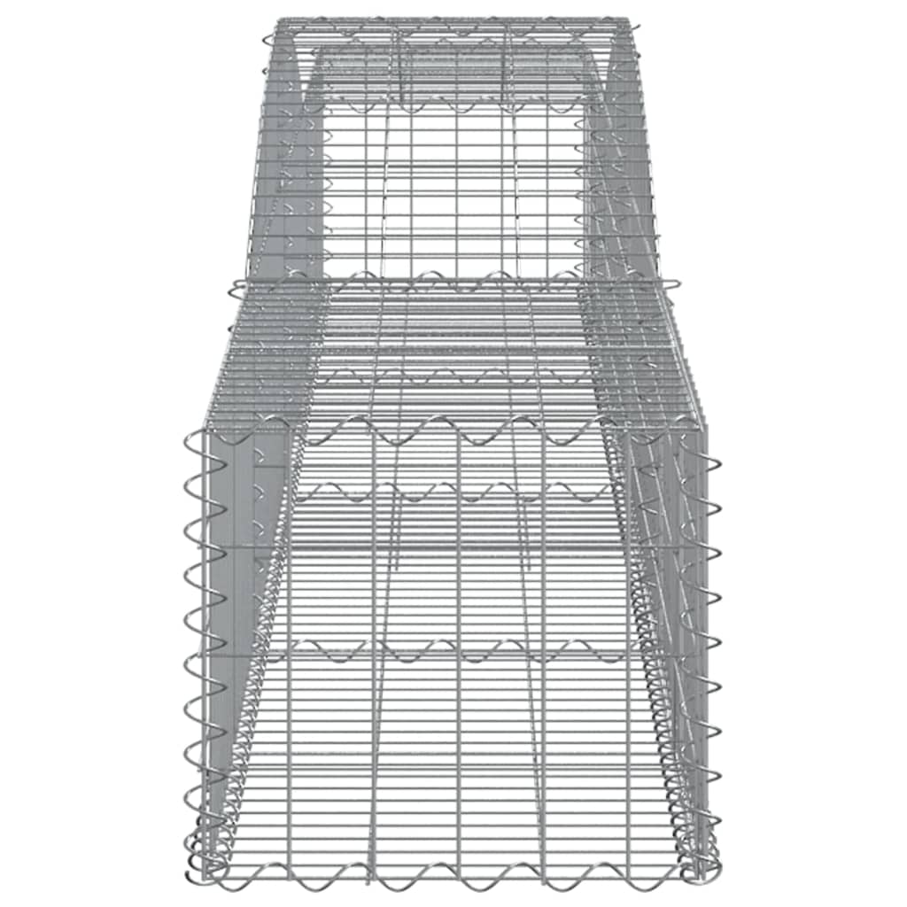 Cesti Gabbioni ad Arco 8 pz 400x50x40/60 cm Ferro Zincato - homemem39