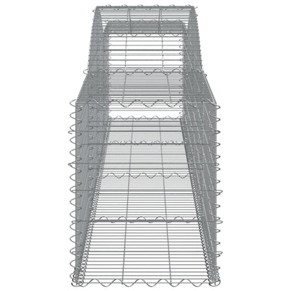 Cesti Gabbioni ad Arco 2 pz 400x50x60/80 cm Ferro Zincato - homemem39