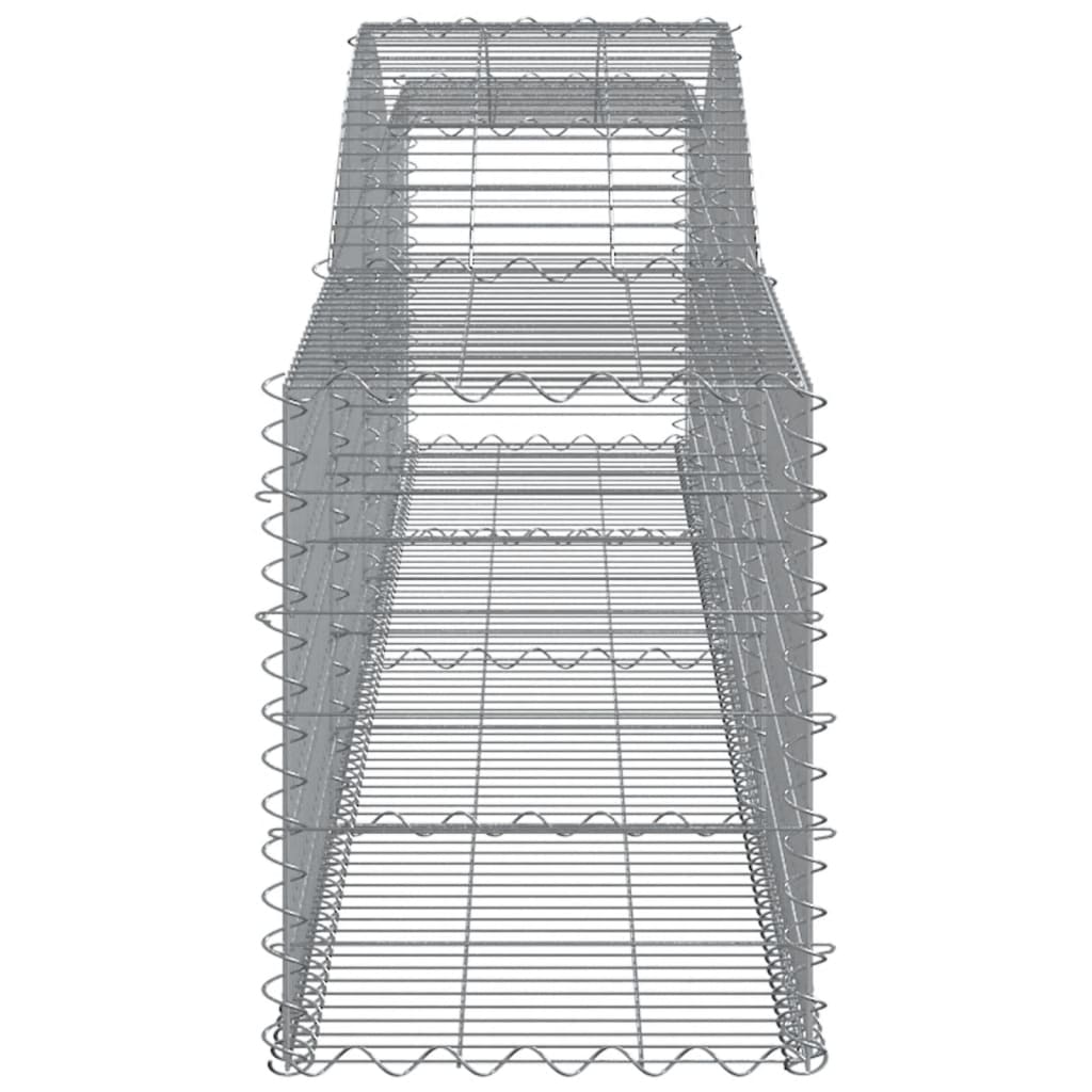 Cesti Gabbioni ad Arco 3 pz 400x50x60/80 cm Ferro Zincato - homemem39